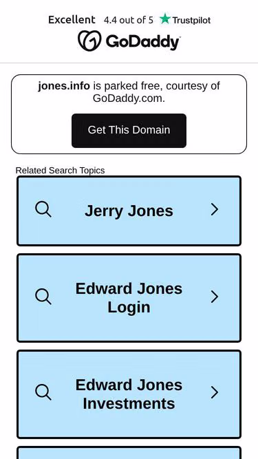 Screenshot of jones.info