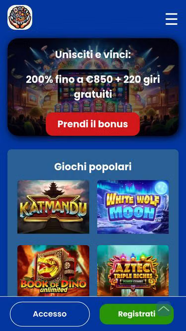 Screenshot of joocasino.it