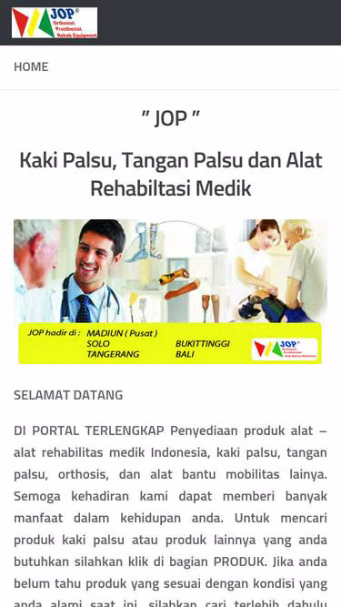 Screenshot of jop.co.id