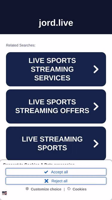 Screenshot of jord.live