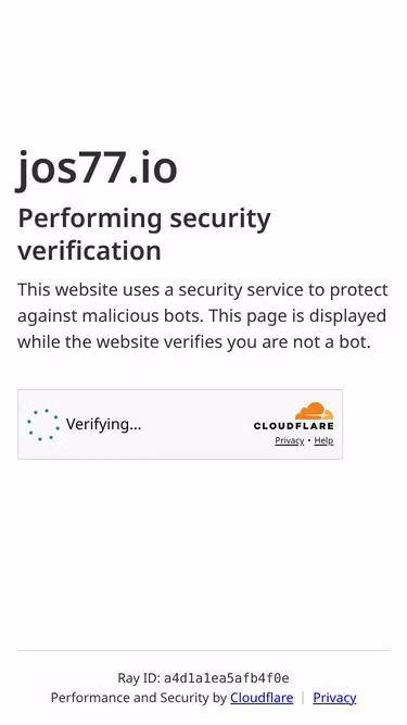 Screenshot of jos77.io