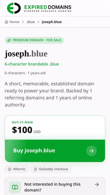 Screenshot of joseph.blue