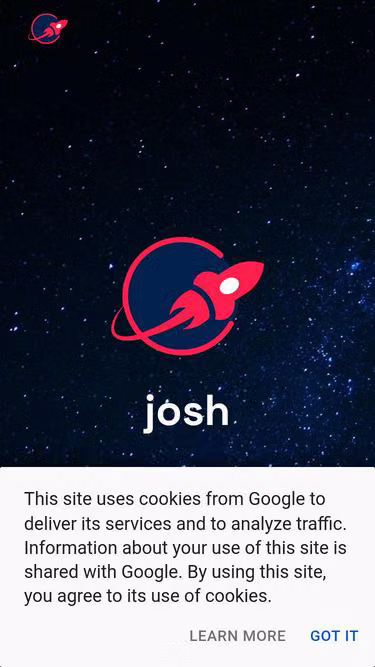 Screenshot of josh.es