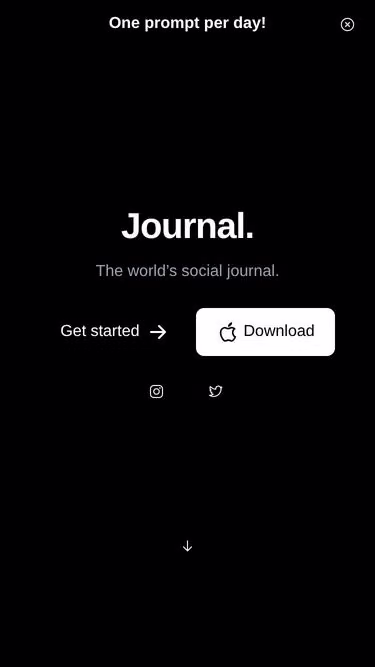 Screenshot of journal.fm