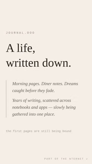Screenshot of journal.ooo