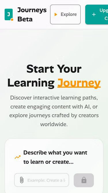 Screenshot of journeys.school