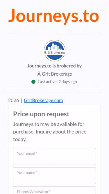 Screenshot of journeys.to