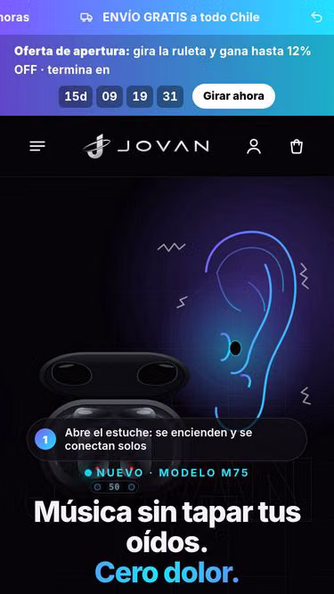 Screenshot of jovan.cl