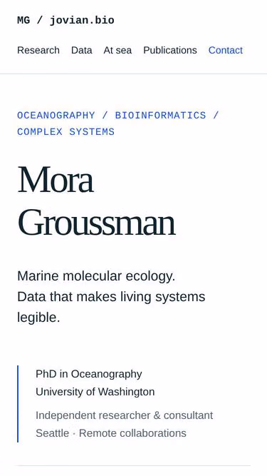 Screenshot of jovian.bio
