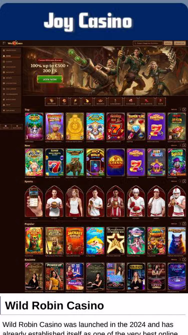 Screenshot of joy-casino.com