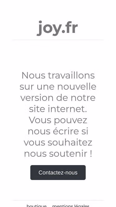Screenshot of joy.fr