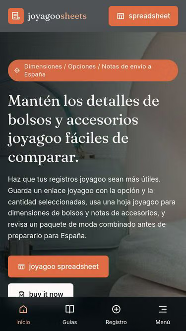 Screenshot of joyagoo-sheets.pics