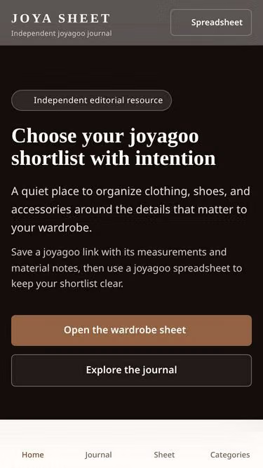 Screenshot of joyasheet.christmas