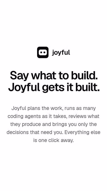 Screenshot of joyful.build
