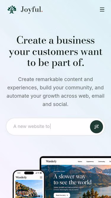 Screenshot of joyful.so