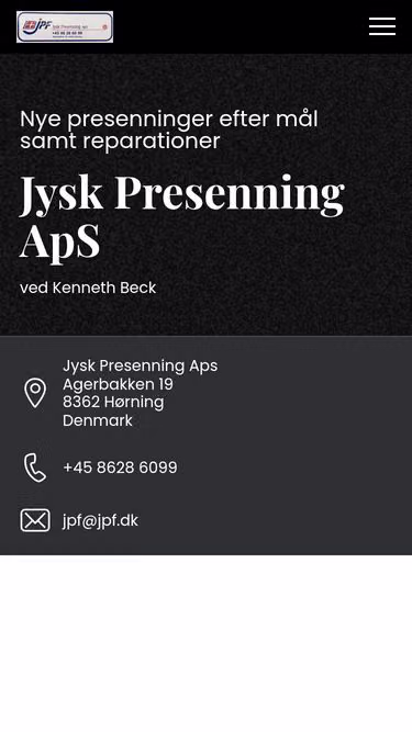 Screenshot of jpf.dk