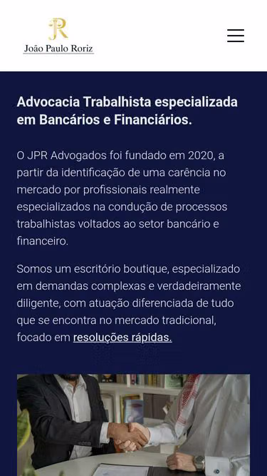 Screenshot of jpr.adv.br