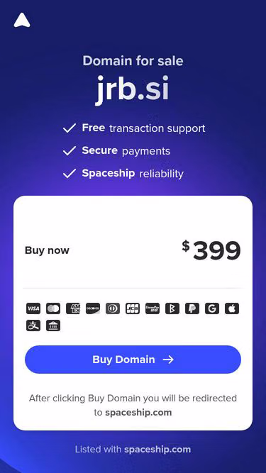 Screenshot of jrb.si