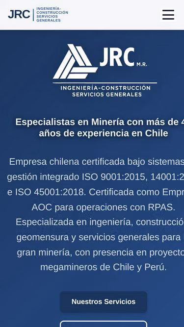Screenshot of jrc.cl