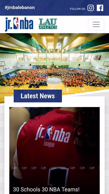Screenshot of jrnba.com.lb