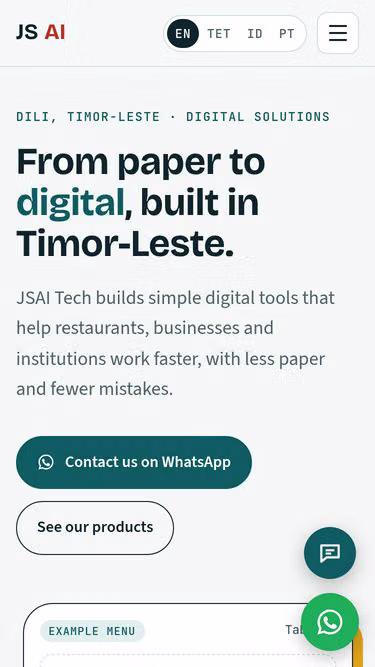 Screenshot of jsai.tech