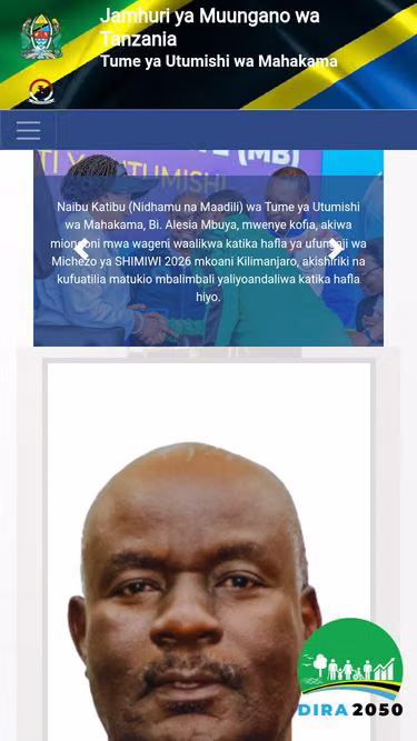 Screenshot of jsc.go.tz