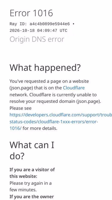 Screenshot of json.page