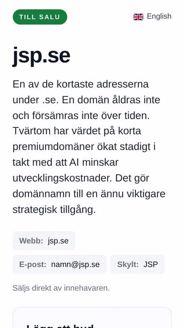 Screenshot of jsp.se