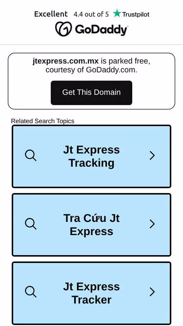 Screenshot of jtexpress.com.mx