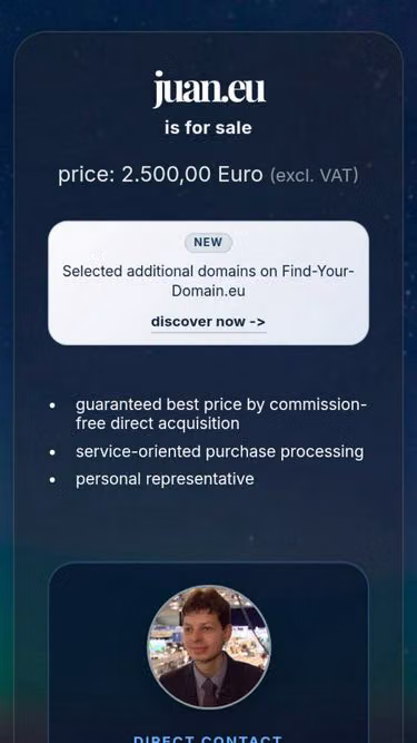 Screenshot of juan.eu