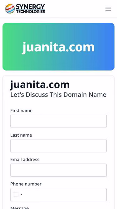 Screenshot of juanita.com