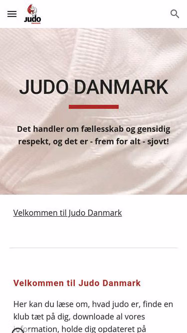 Screenshot of judo.dk