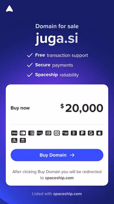 Screenshot of juga.si