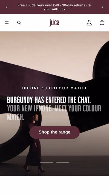 Screenshot of juice.co.uk