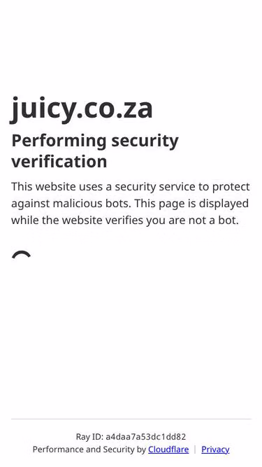 Screenshot of juicy.co.za