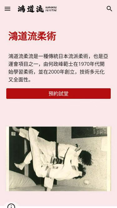 Screenshot of jujitsu.hk