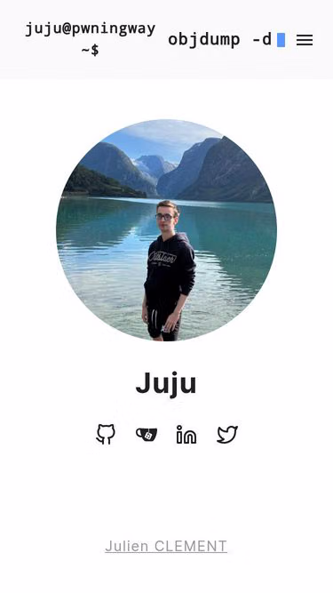 Screenshot of juju.re
