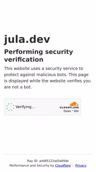 Screenshot of jula.dev