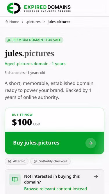 Screenshot of jules.pictures