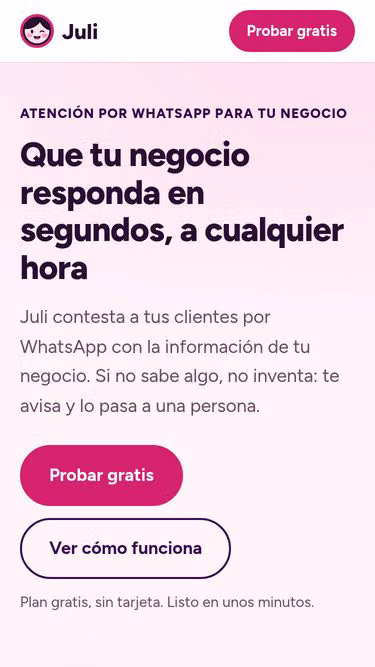 Screenshot of juli.uno