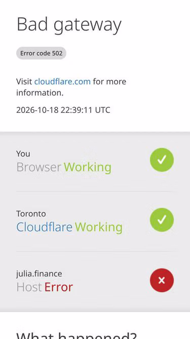 Screenshot of julia.finance