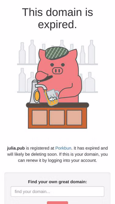 Screenshot of julia.pub