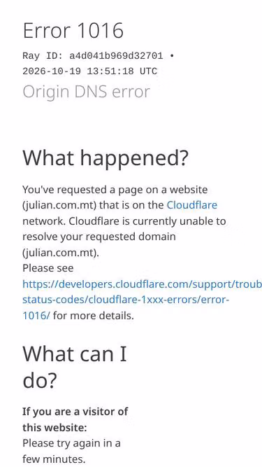 Screenshot of julian.com.mt