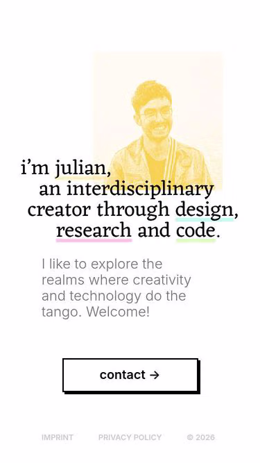 Screenshot of julian.media