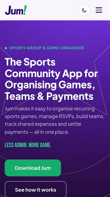 Screenshot of jum.sg