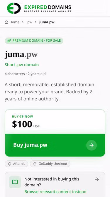 Screenshot of juma.pw