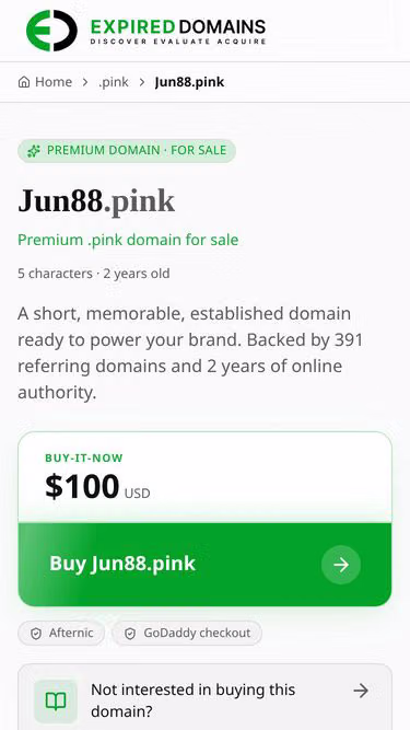 Screenshot of jun88.pink