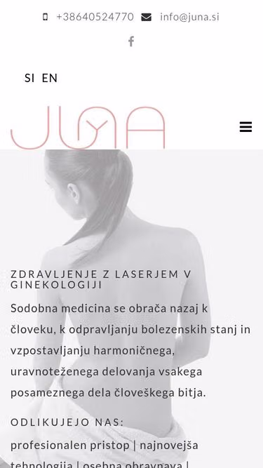 Screenshot of juna.si