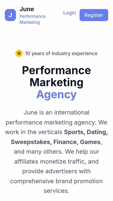 Screenshot of june.top