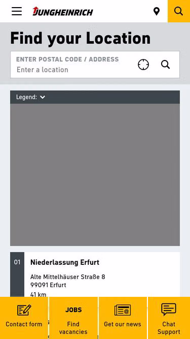 Screenshot of jungheinrich.jp